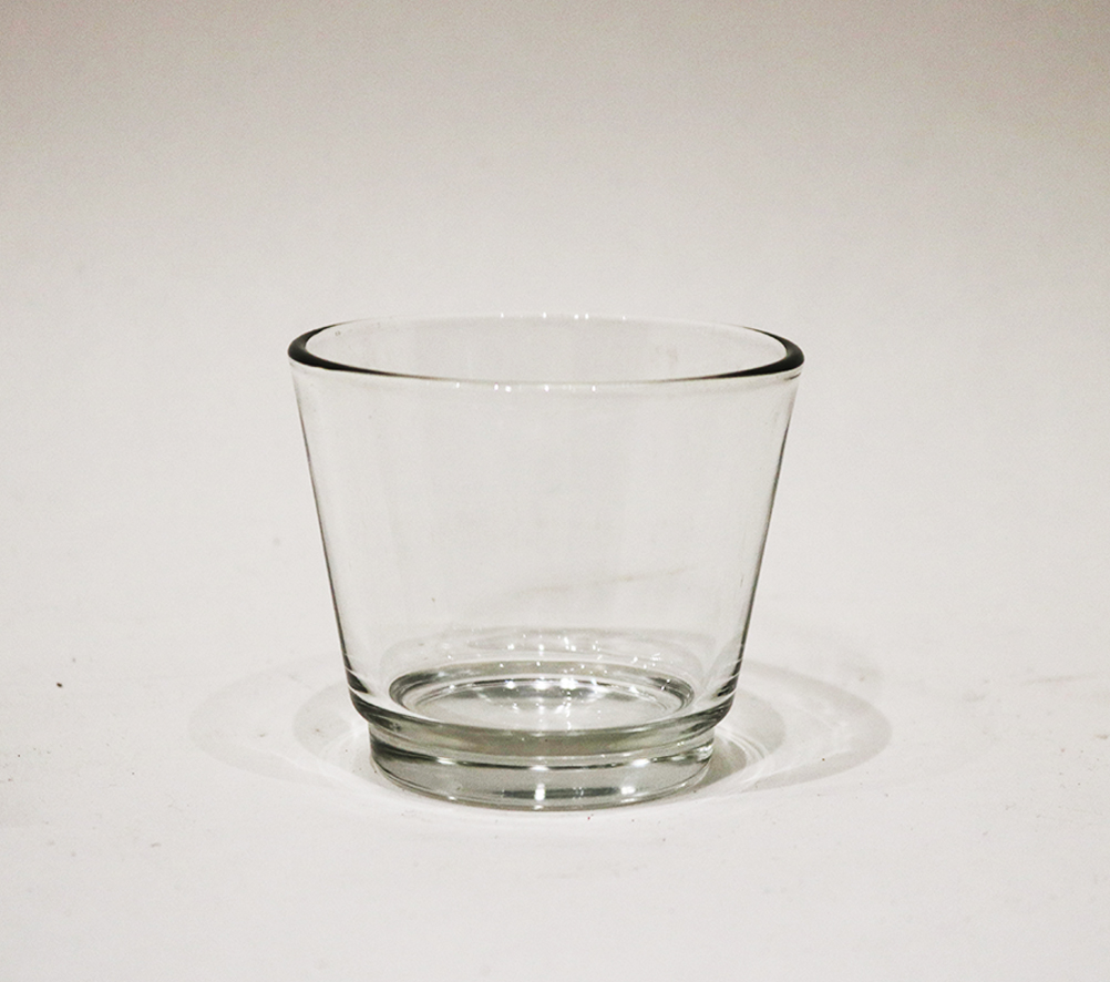 Wind- Teelicht, Glas 6 x 7,5 x 7,5